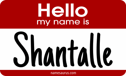 Hello my name is Shantalle png download