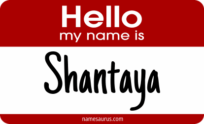 Hello my name is Shantaya png download