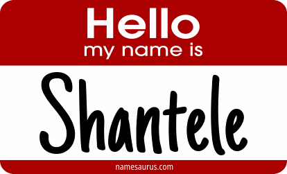 Hello my name is Shantele png download