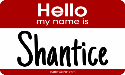 Hello my name is Shantice png download