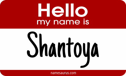 Hello my name is Shantoya png download