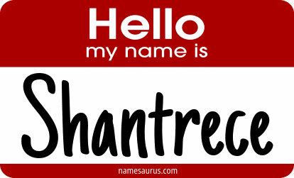Hello my name is Shantrece png download