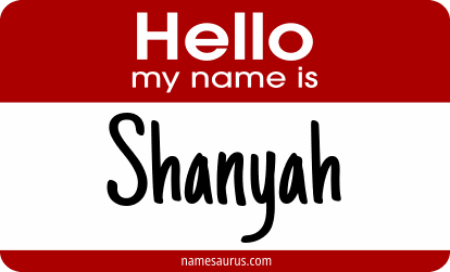 Hello my name is Shanyah png download