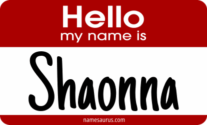 Hello my name is Shaonna png download