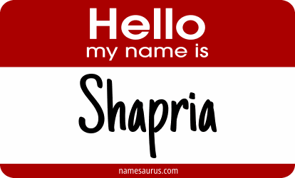 Hello my name is Shapria png download
