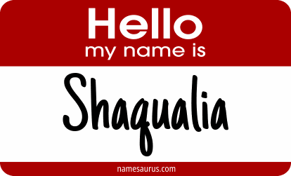 Hello my name is Shaqualia png download