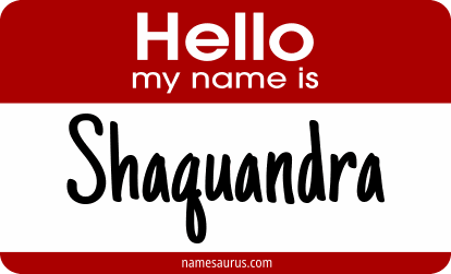 Hello my name is Shaquandra png download