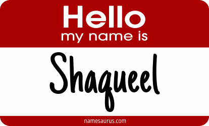 Hello my name is Shaqueel png download