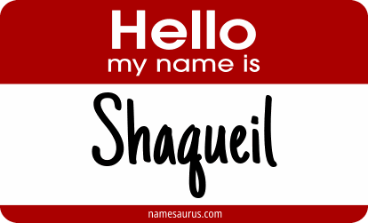 Hello my name is Shaqueil png download