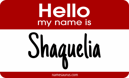 Hello my name is Shaquelia png download