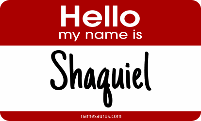 Hello my name is Shaquiel png download