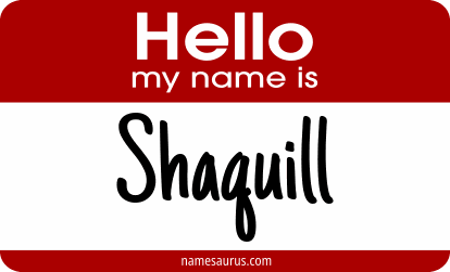 Hello my name is Shaquill png download