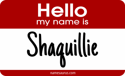 Hello my name is Shaquillie png download