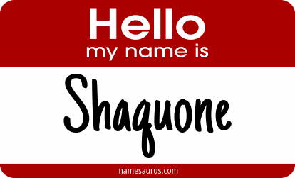 Hello my name is Shaquone png download