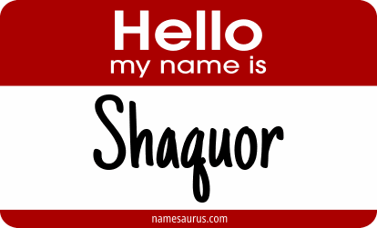 Hello my name is Shaquor png download