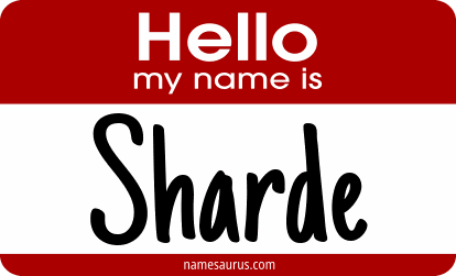 Hello my name is Sharde png download