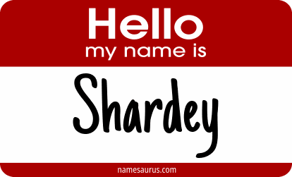 Hello my name is Shardey png download