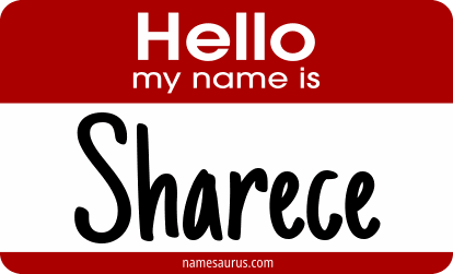 Hello my name is Sharece png download