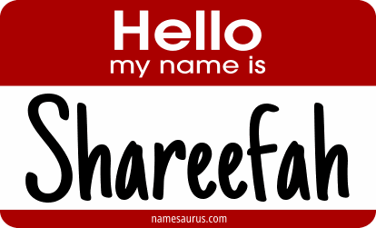 Hello my name is Shareefah png download