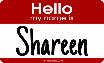 Hello my name is Shareen png download