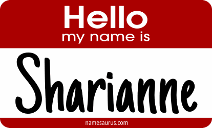 Hello my name is Sharianne png download