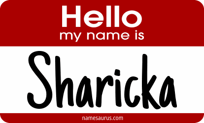 Hello my name is Sharicka png download