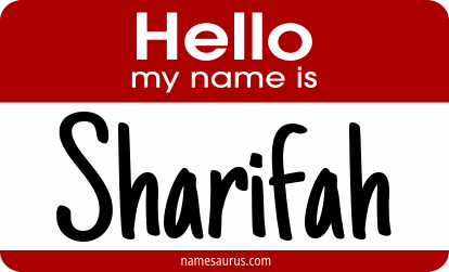 Hello my name is Sharifah png download