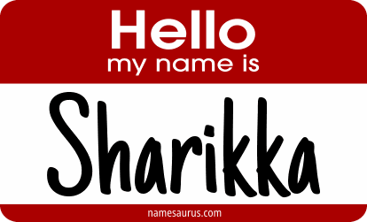 Hello my name is Sharikka png download