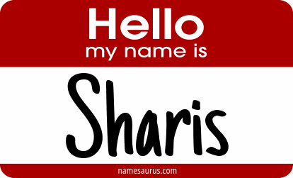 Hello my name is Sharis png download