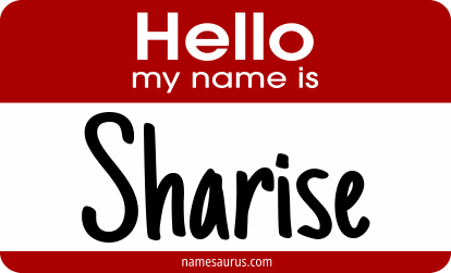 Hello my name is Sharise png download