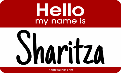 Hello my name is Sharitza png download