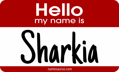 Hello my name is Sharkia png download
