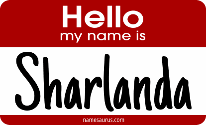 Hello my name is Sharlanda png download