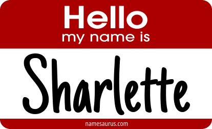 Hello my name is Sharlette png download