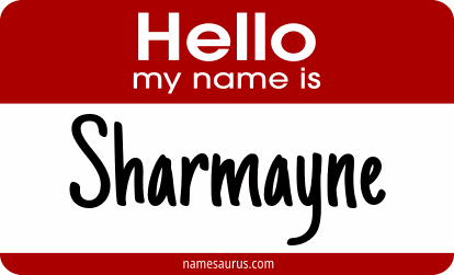 Hello my name is Sharmayne png download