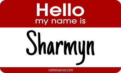 Hello my name is Sharmyn png download