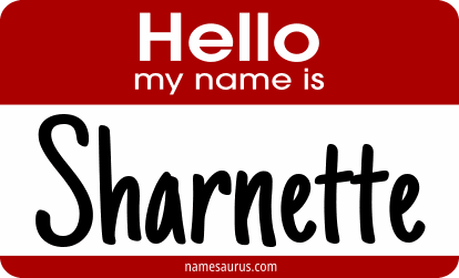 Hello my name is Sharnette png download
