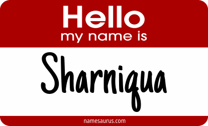 Hello my name is Sharniqua png download