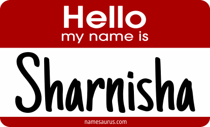 Hello my name is Sharnisha png download