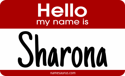 Hello my name is Sharona png download