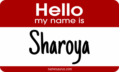 Hello my name is Sharoya png download
