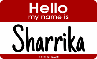 Hello my name is Sharrika png download