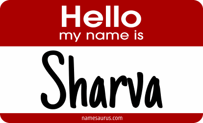 Hello my name is Sharva png download