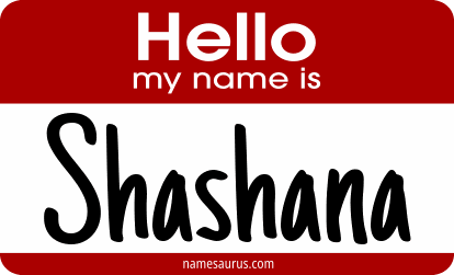 Hello my name is Shashana png download