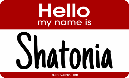 Hello my name is Shatonia png download