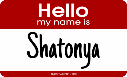 Hello my name is Shatonya png download