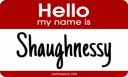 Hello my name is Shaughnessy png download