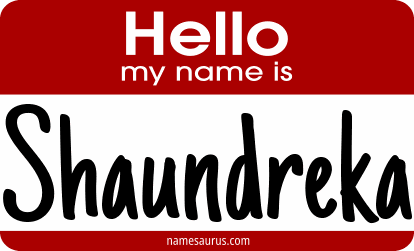 Hello my name is Shaundreka png download