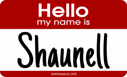 Hello my name is Shaunell png download