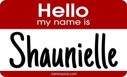 Hello my name is Shaunielle png download